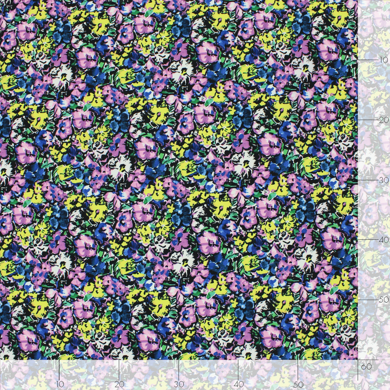 Estampado Viscosa Floral - Amarillo y Rosa
