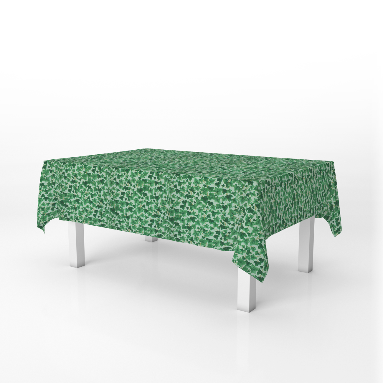 Loneta decorativa - Floral - Beige y Verde