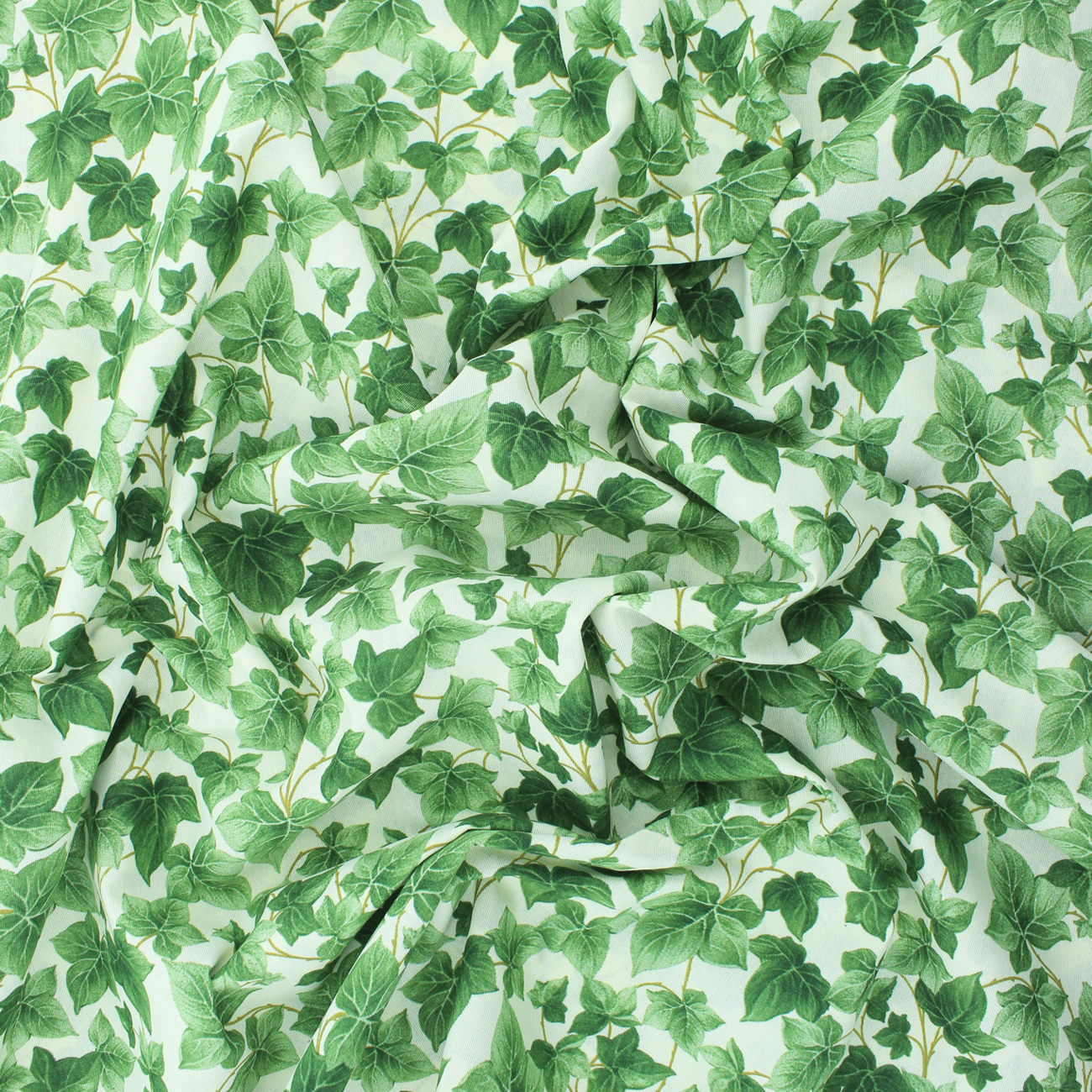 Loneta decorativa - Floral - Beige y Verde