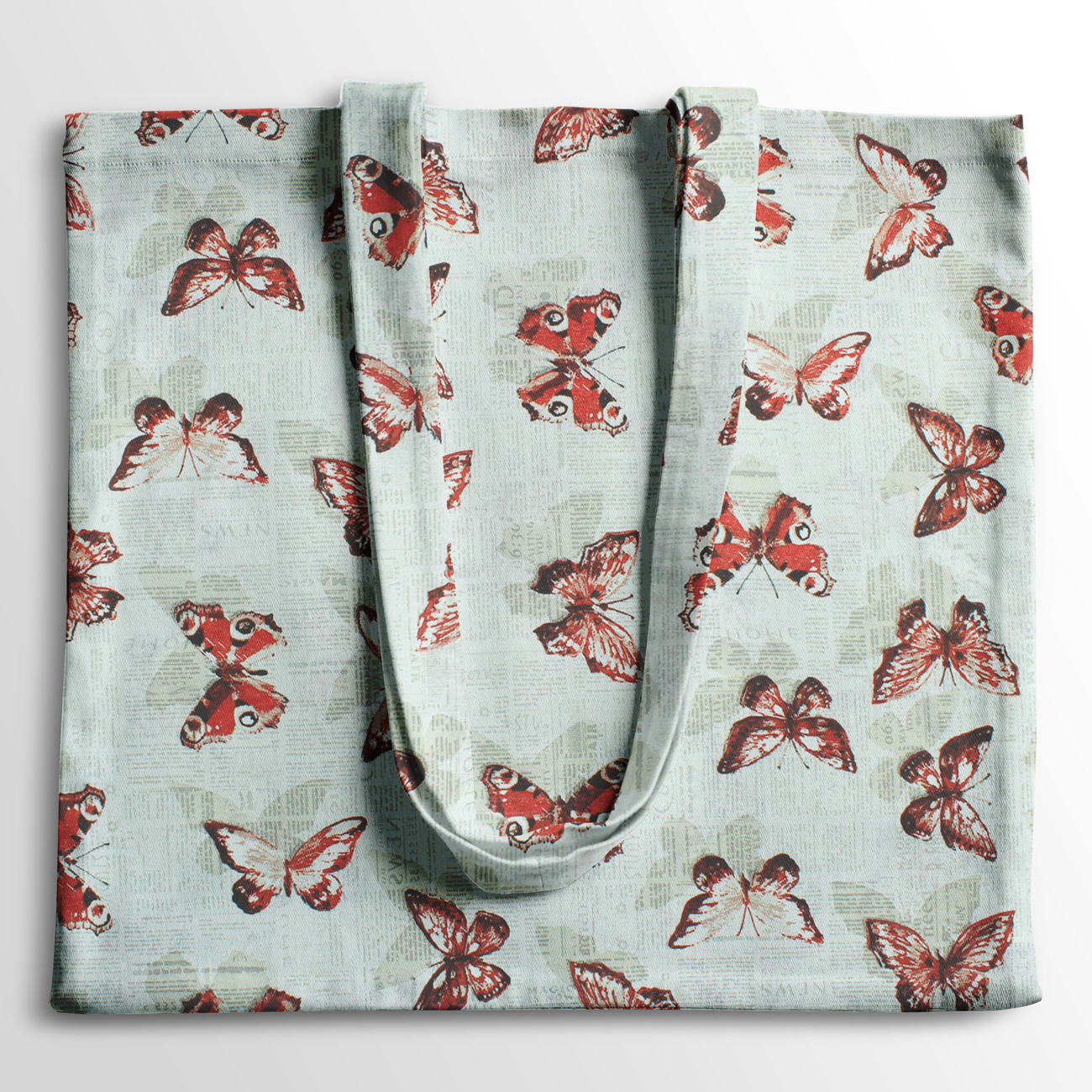 Loneta de decoração - Borboletas - Bege