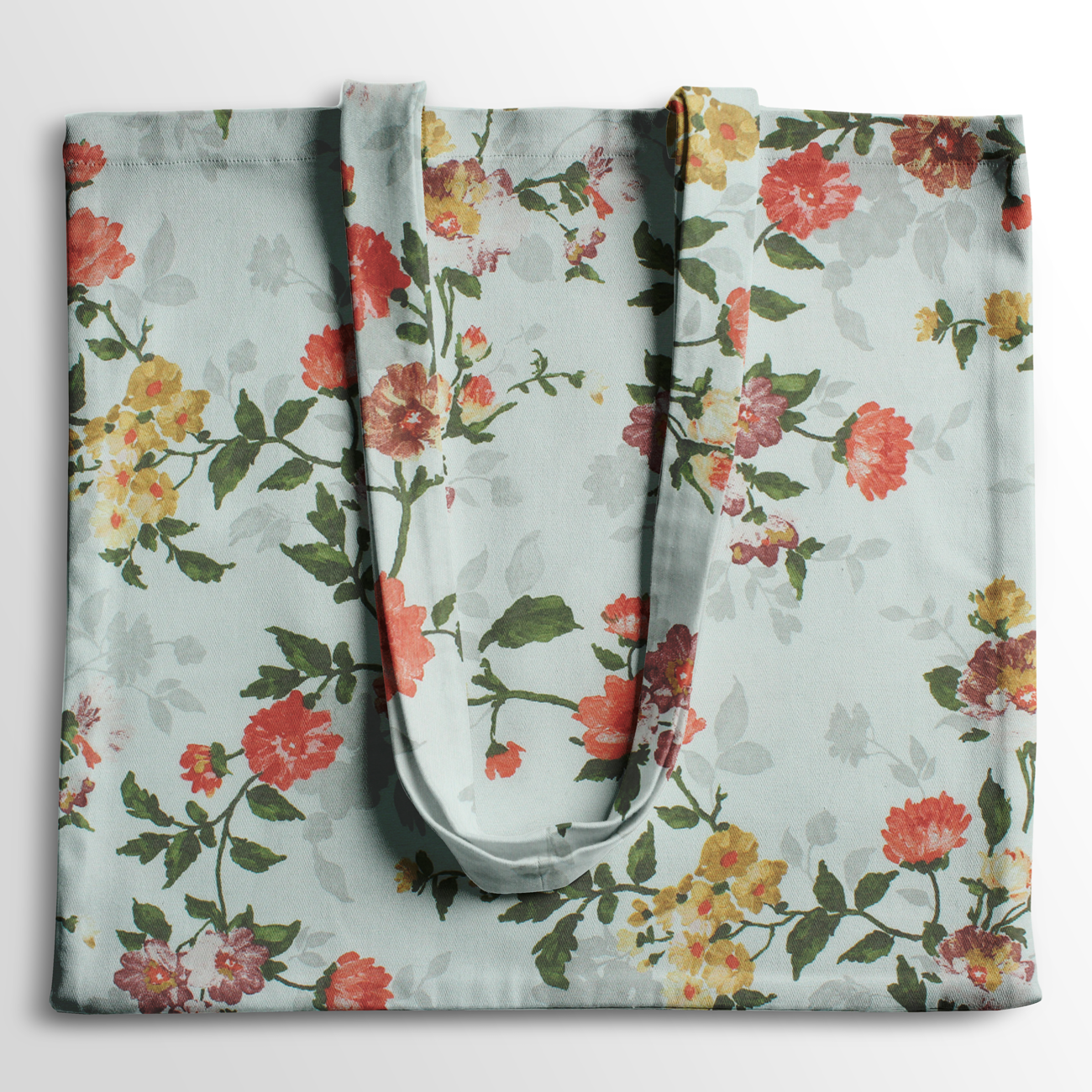 Loneta de decoração - Floral - Vermelho e Amarelo