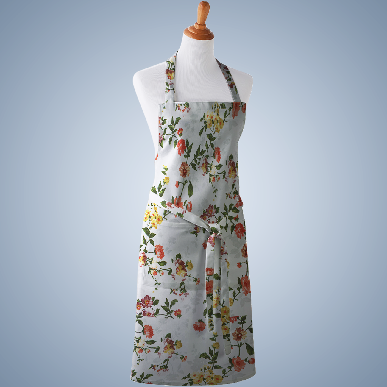 Loneta de decoração - Floral - Vermelho e Amarelo