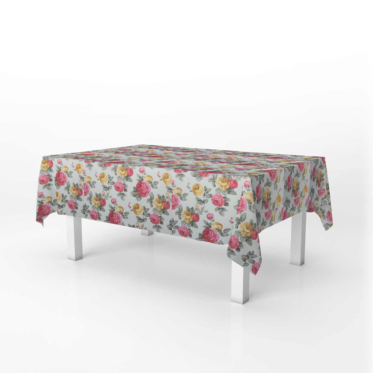 Loneta decorativa - Flor de lis - Rojo