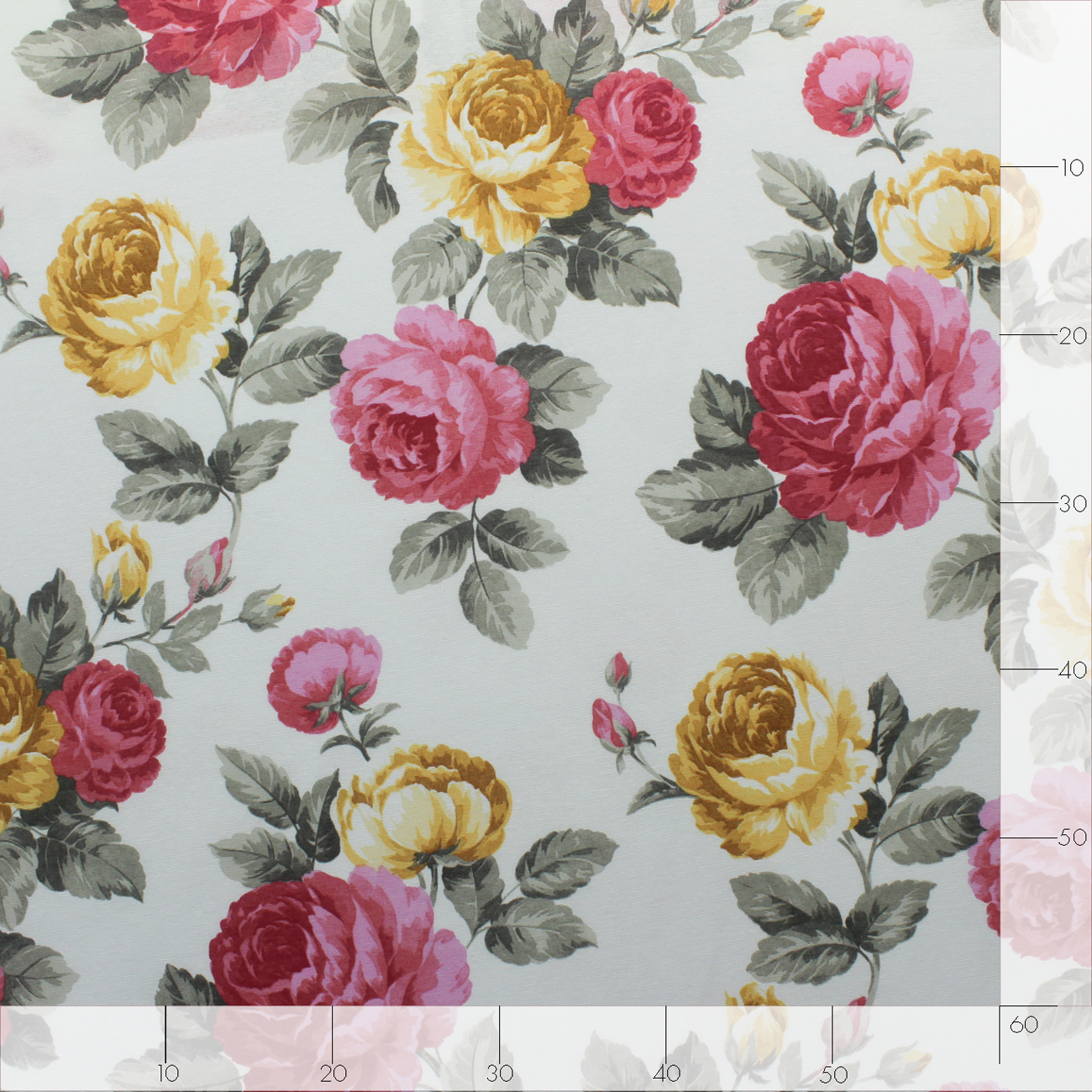 Loneta decorativa - Flor de lis - Rojo