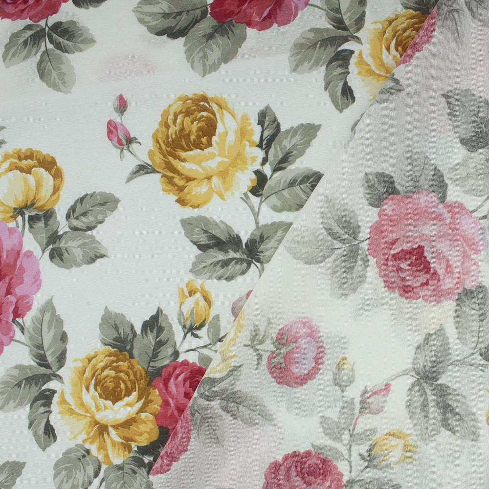 Loneta decorativa - Flor de lis - Rojo