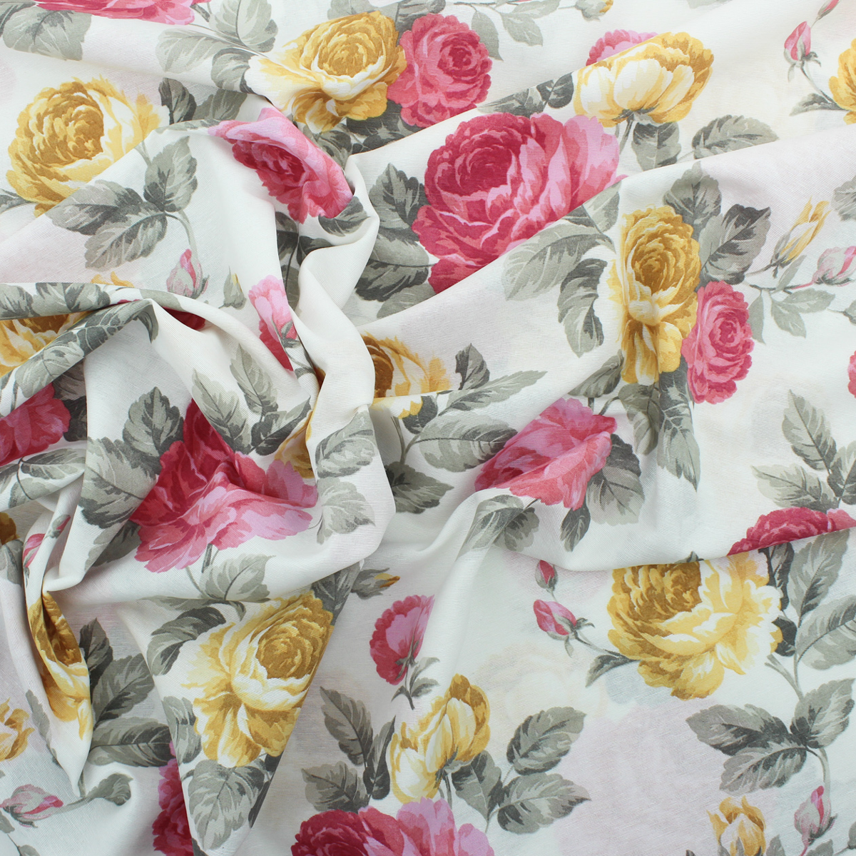 Loneta decorativa - Flor de lis - Rojo