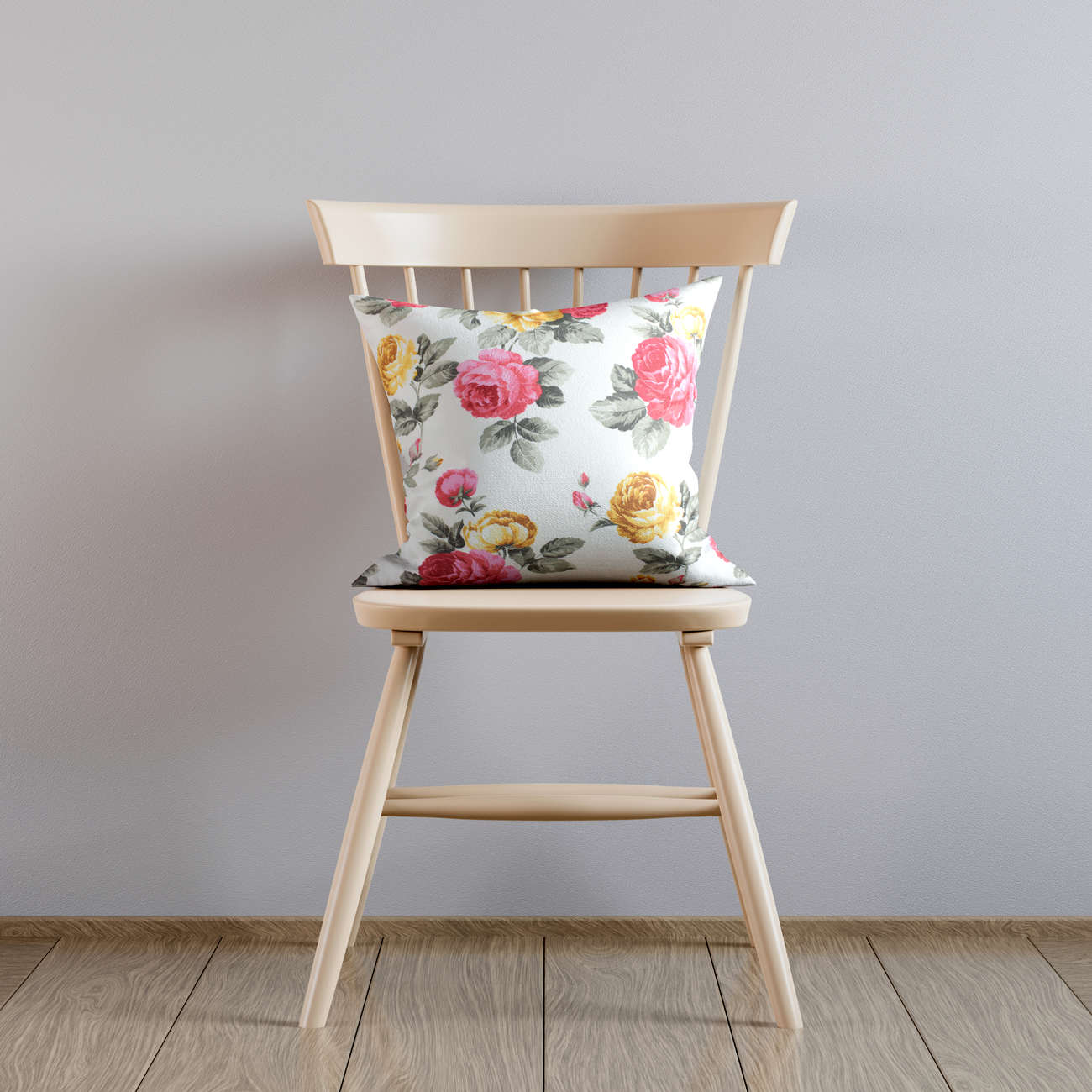 Loneta decorativa - Flor de lis - Rojo