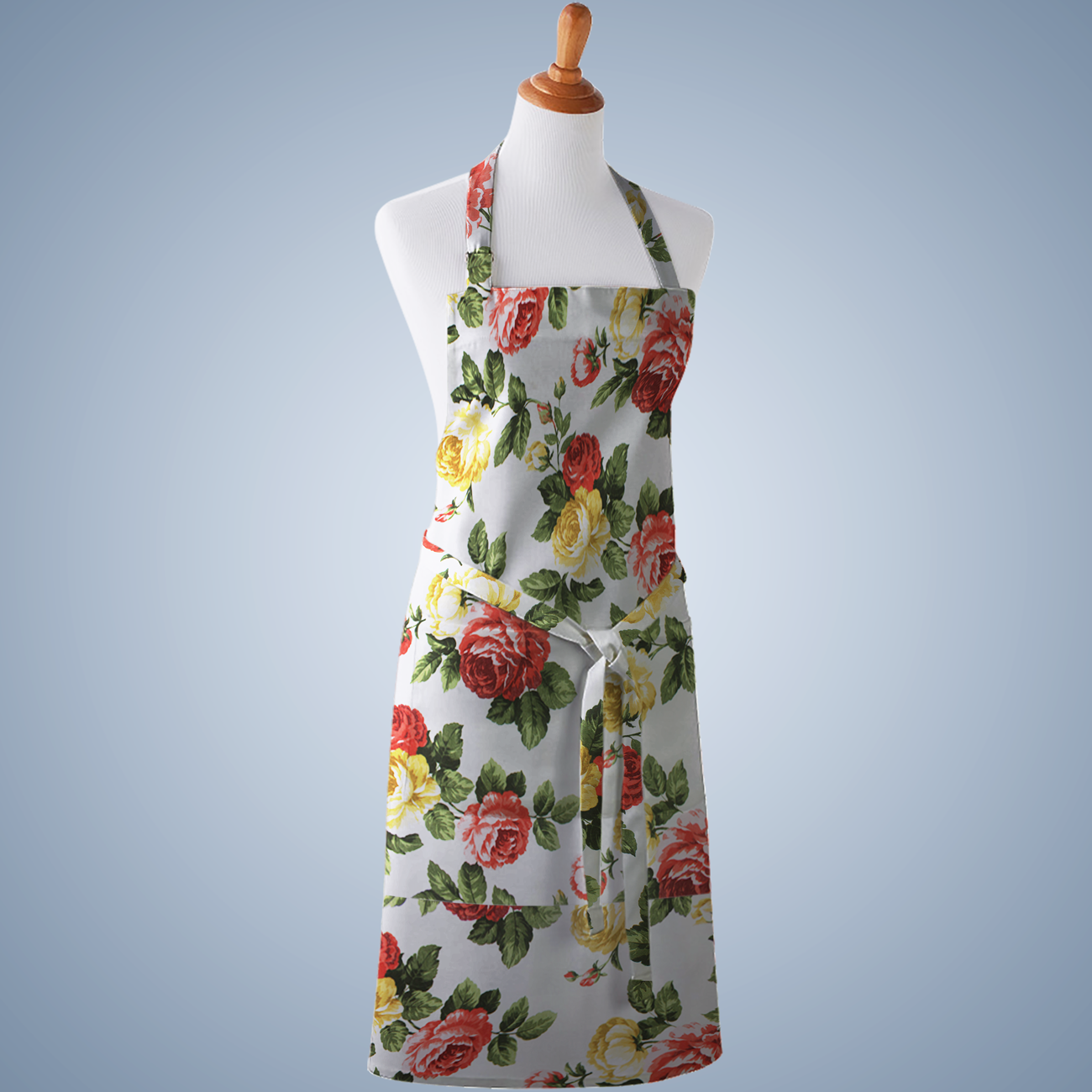 Loneta de decoração - Floral - Vermelho e Amarelo