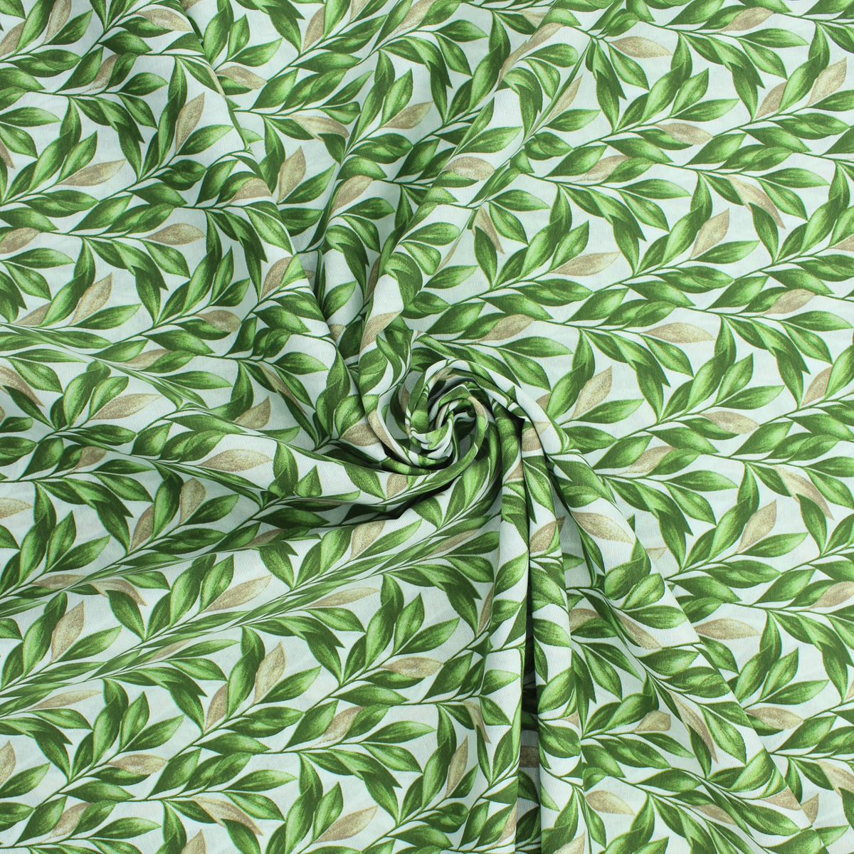 Loneta de decoração - Floral - Verde