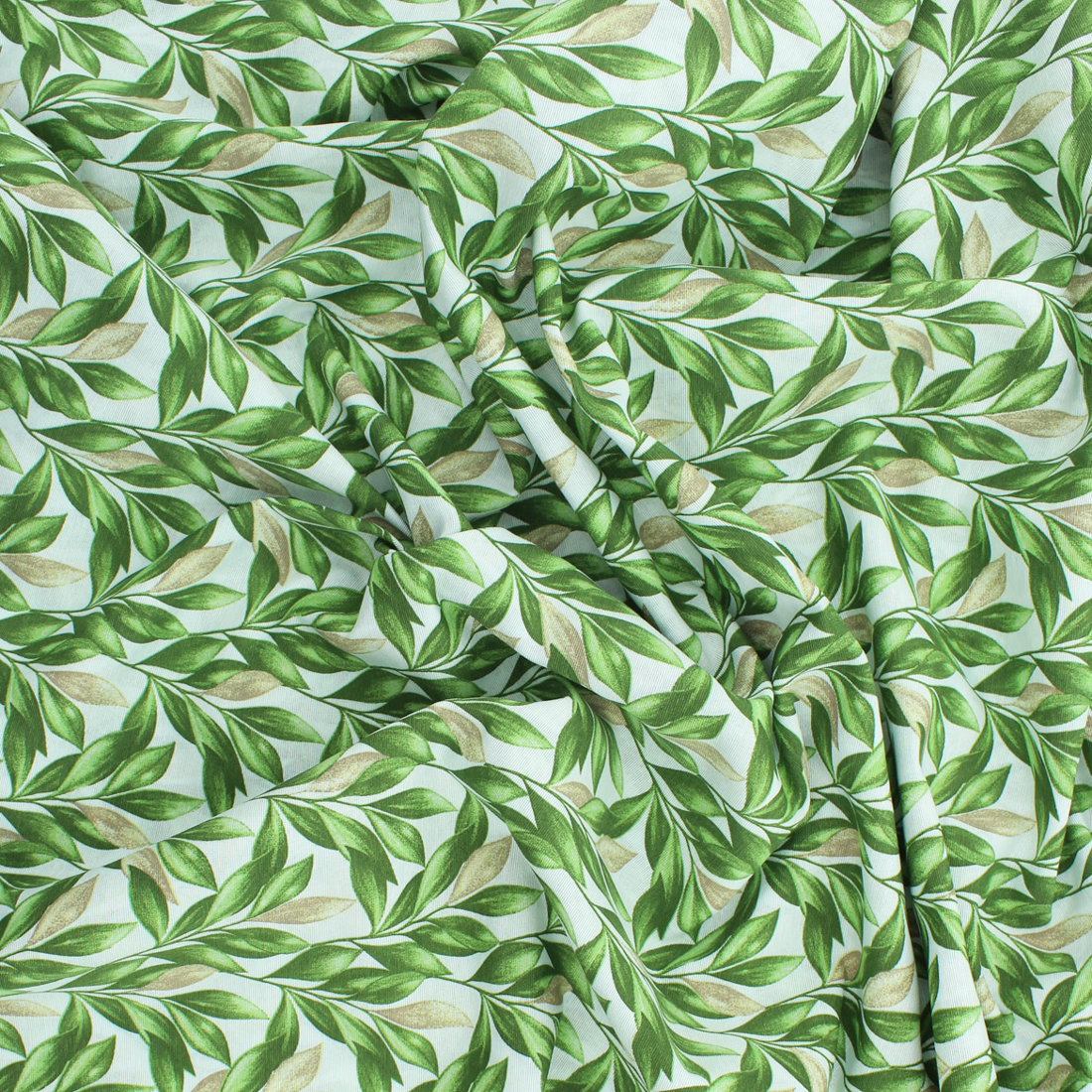 Loneta de decoração - Floral - Verde