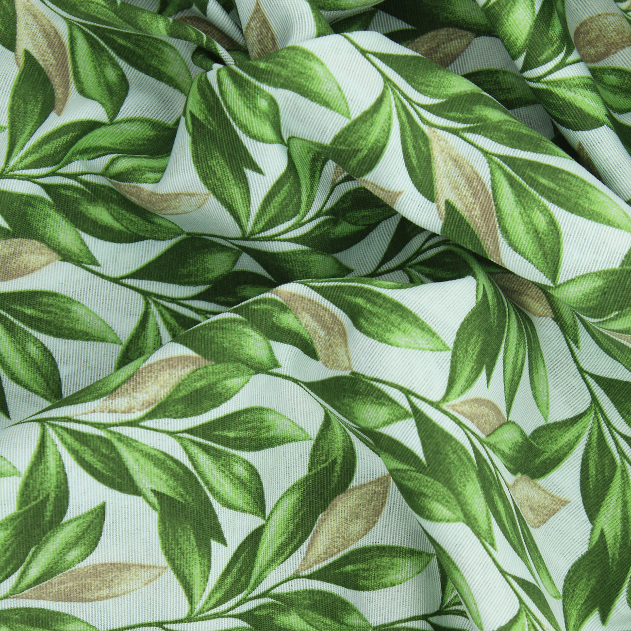 Loneta de decoração - Floral - Verde