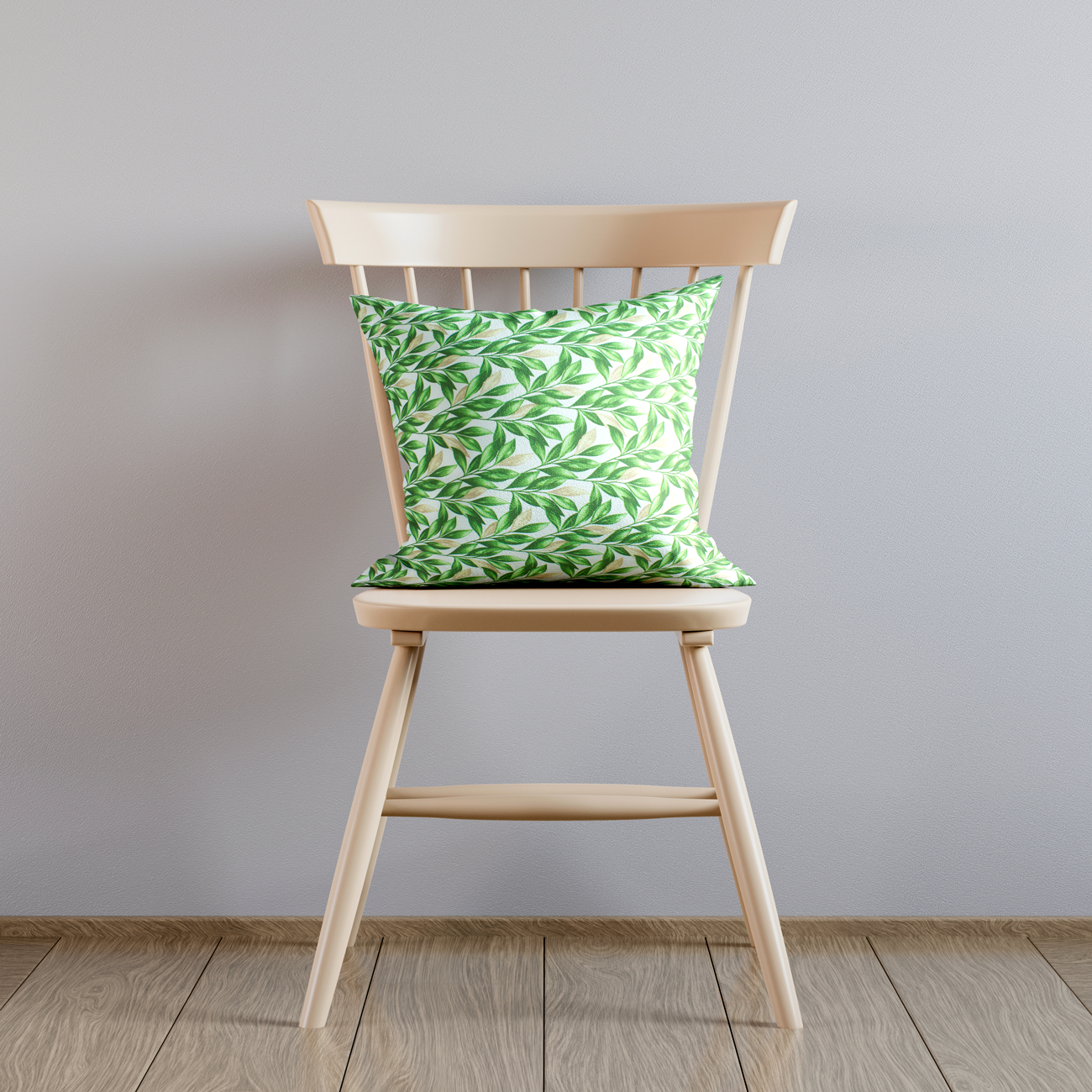 Loneta de decoração - Floral - Verde