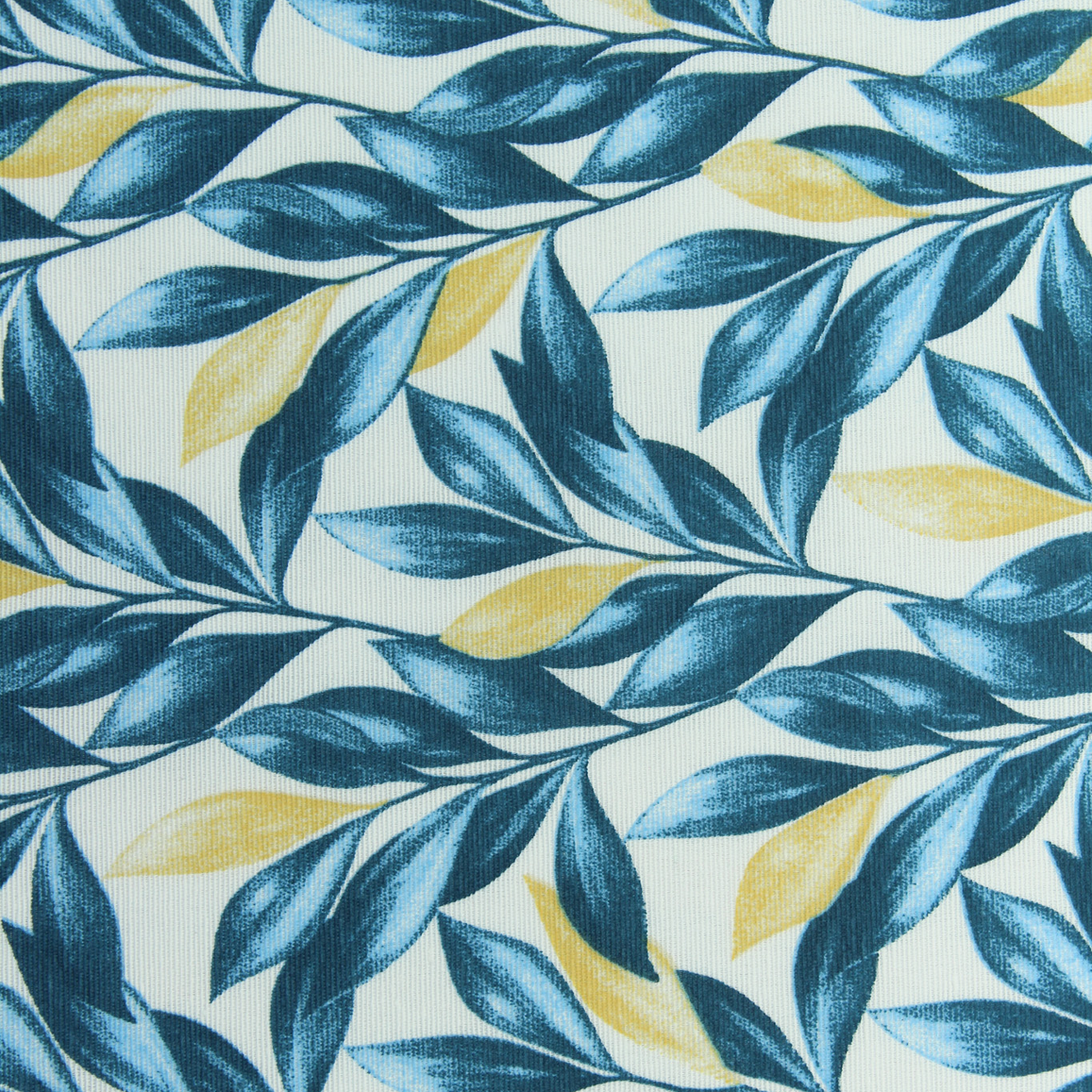 Loneta de decoração - Floral - Azul e Bege