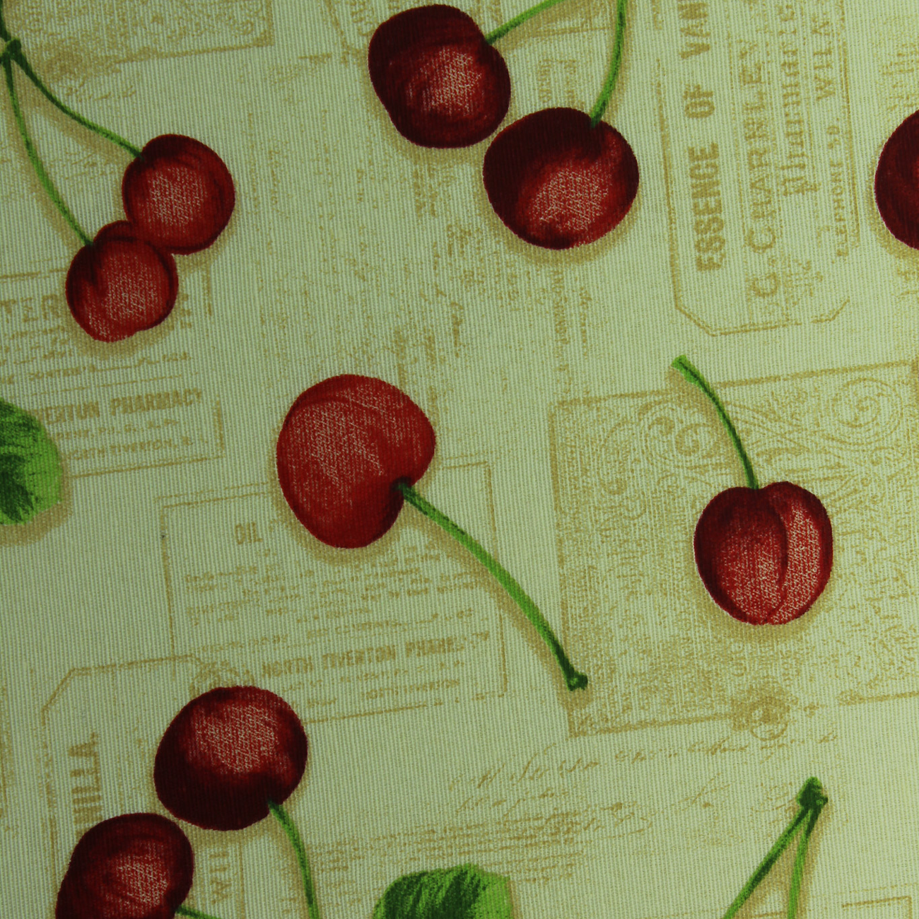 Loneta de decoração - Fruits Cerejas - Bege
