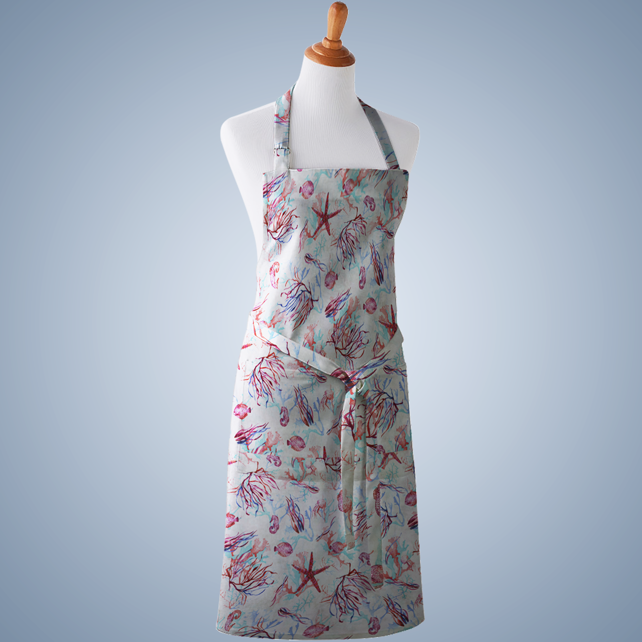 Loneta decorativa - Flor de lis - Rojo