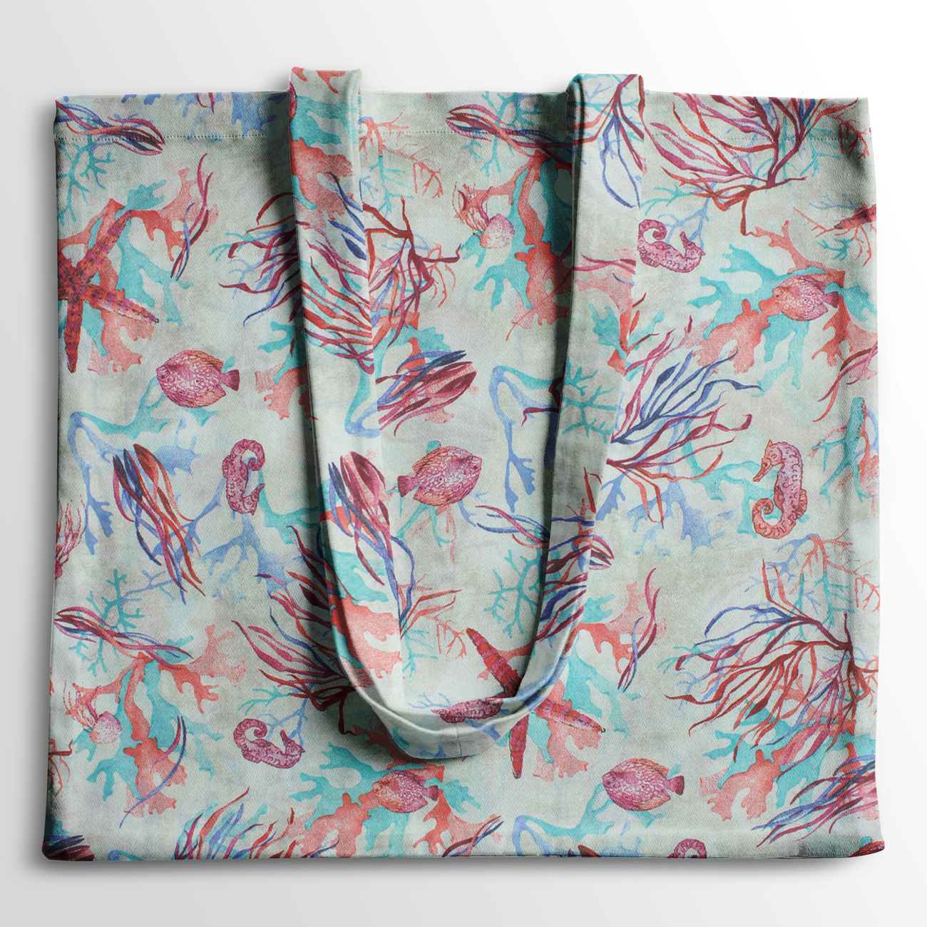 Loneta decorativa - Flor de lis - Rojo