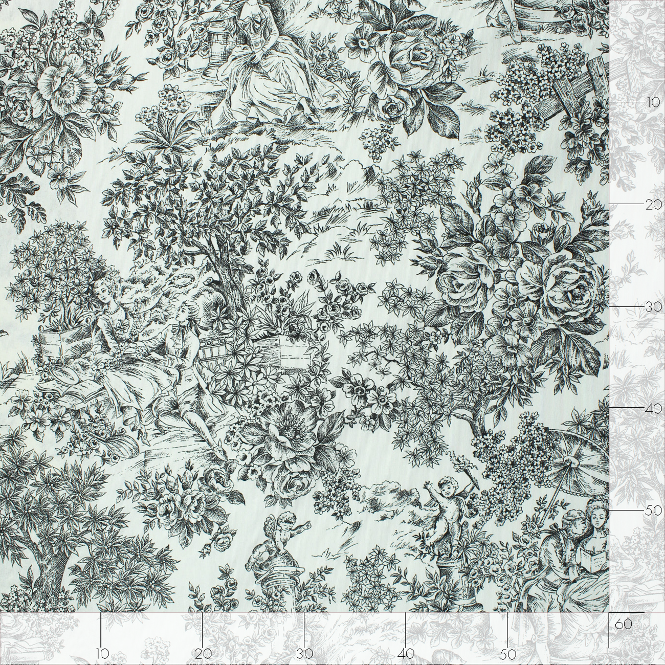 Decoration Lonet - Historic Floral - Red