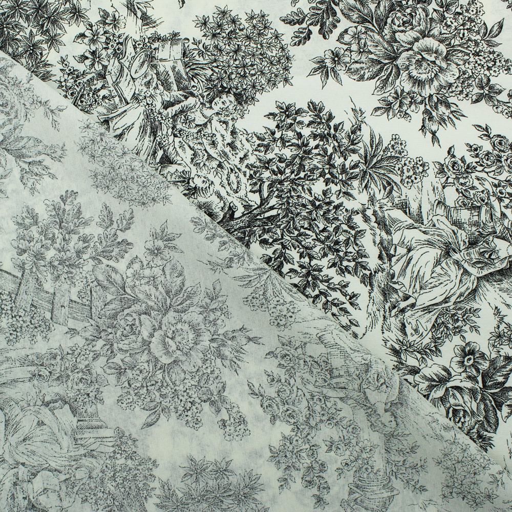 Decoration Lonet - Historic Floral - Red