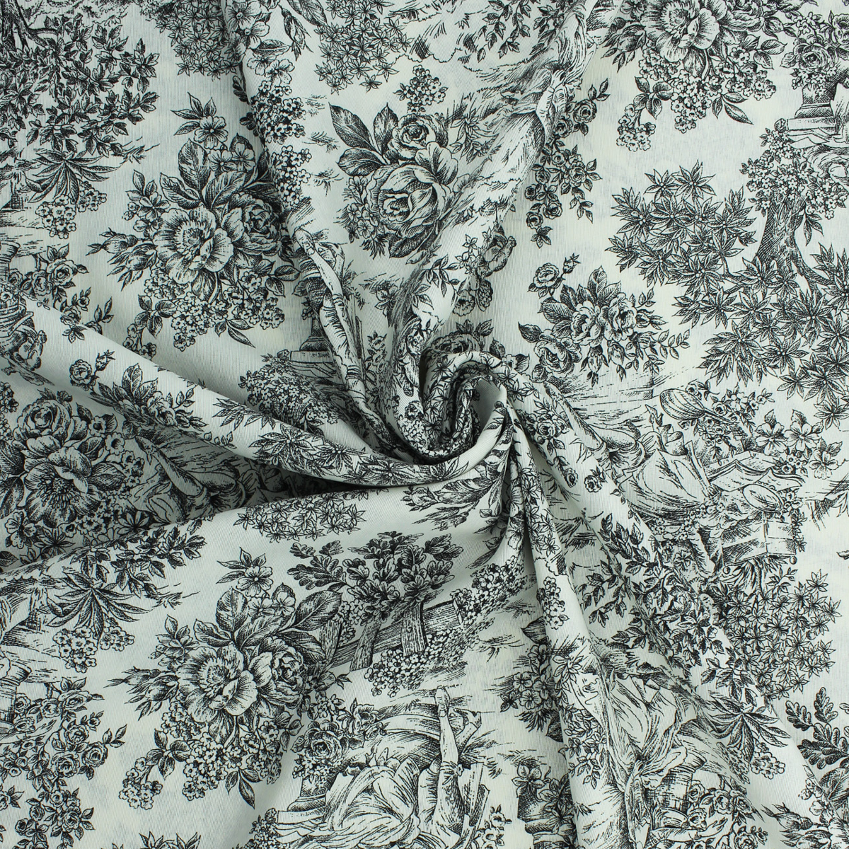 Decoration Lonet - Historic Floral - Red