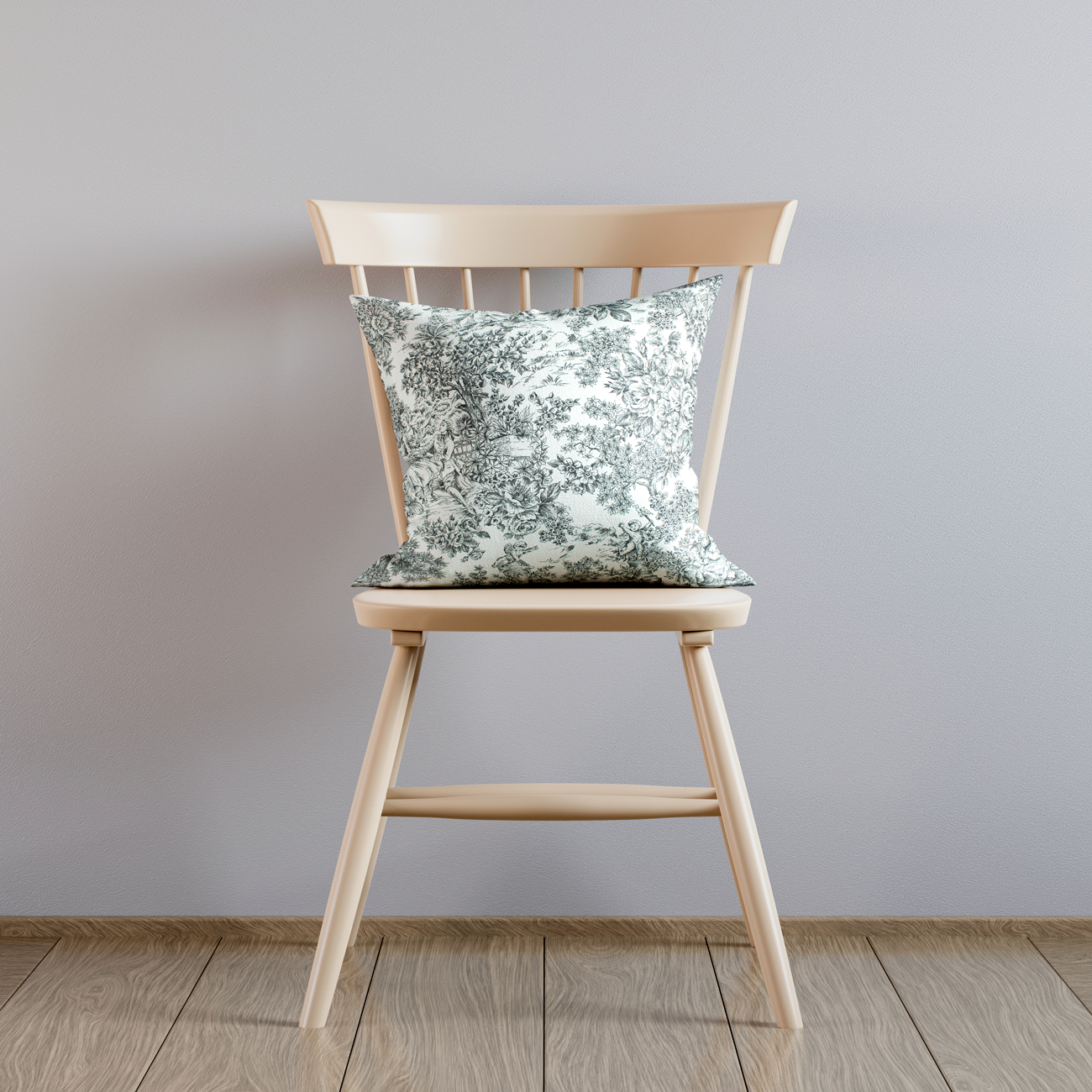 Decoration Lonet - Historic Floral - Red