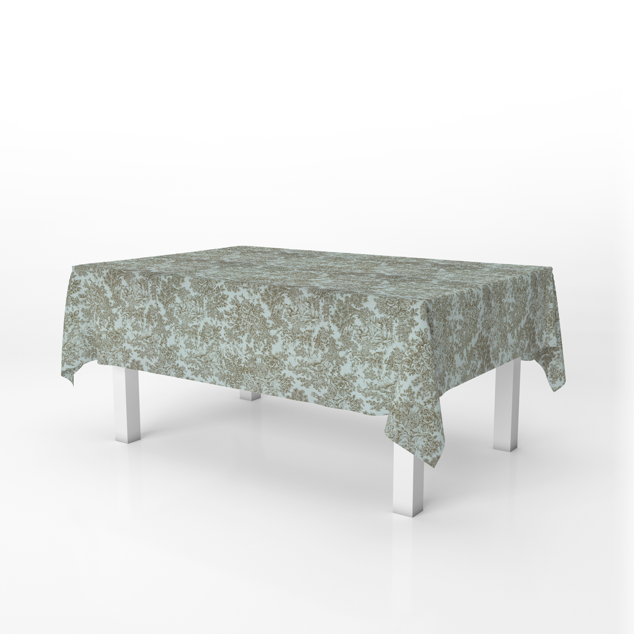 Loneta de decoração - Floral Histórico - Bege