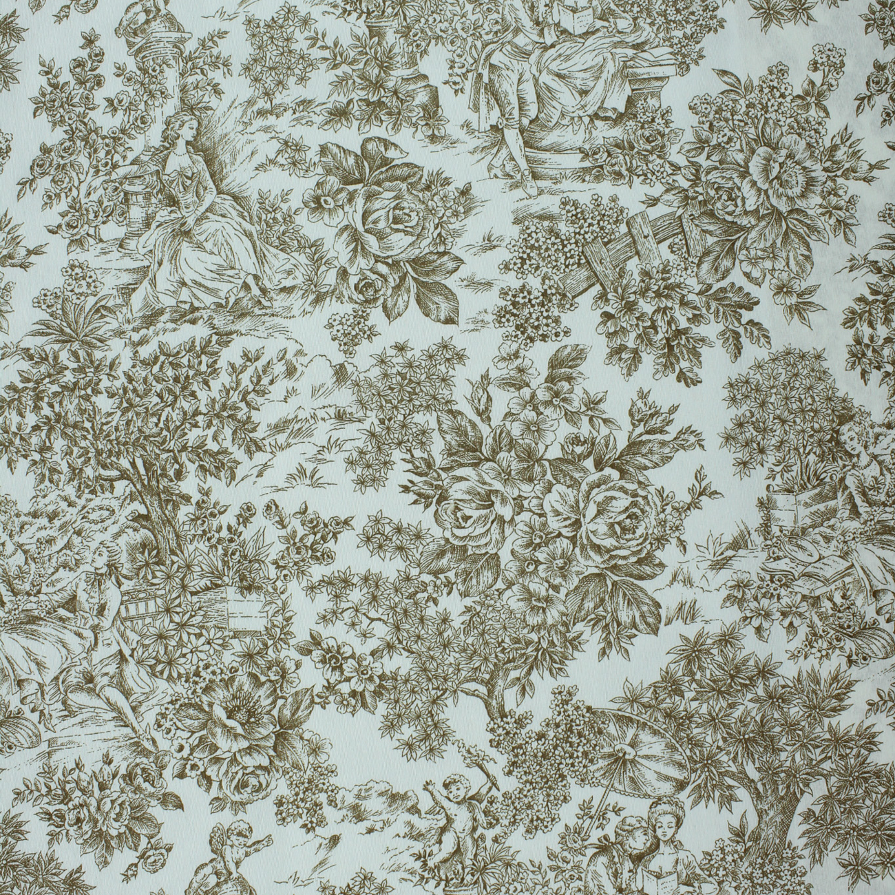 Loneta de decoração - Floral Histórico - Bege