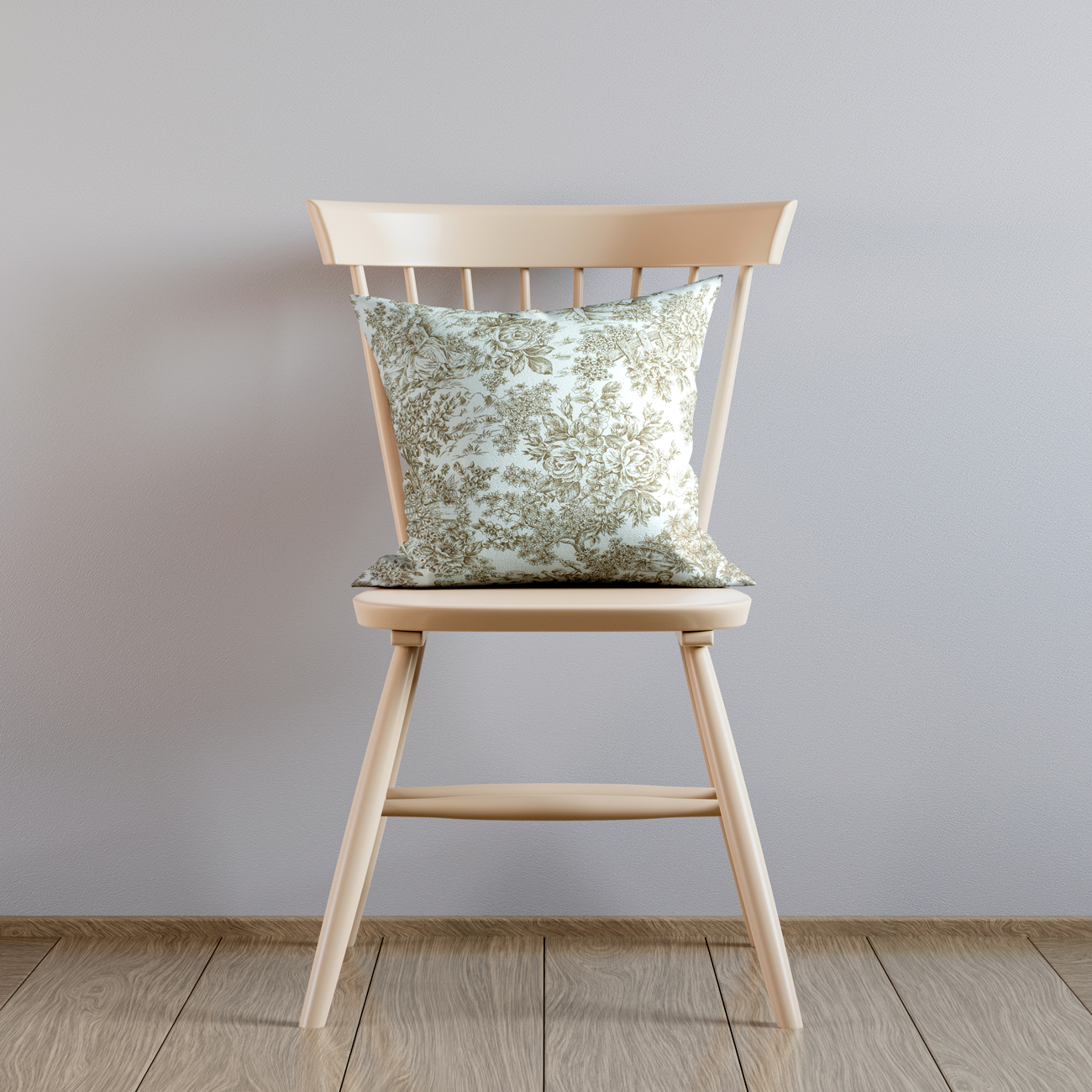 Loneta de decoração - Floral Histórico - Bege