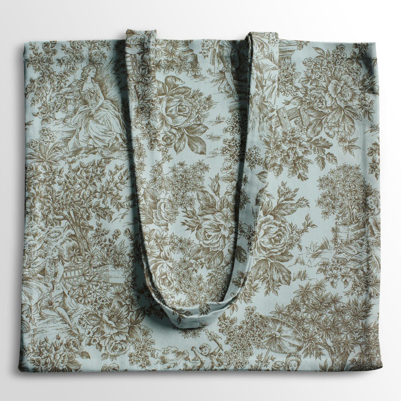 Loneta de decoração - Floral Histórico - Bege