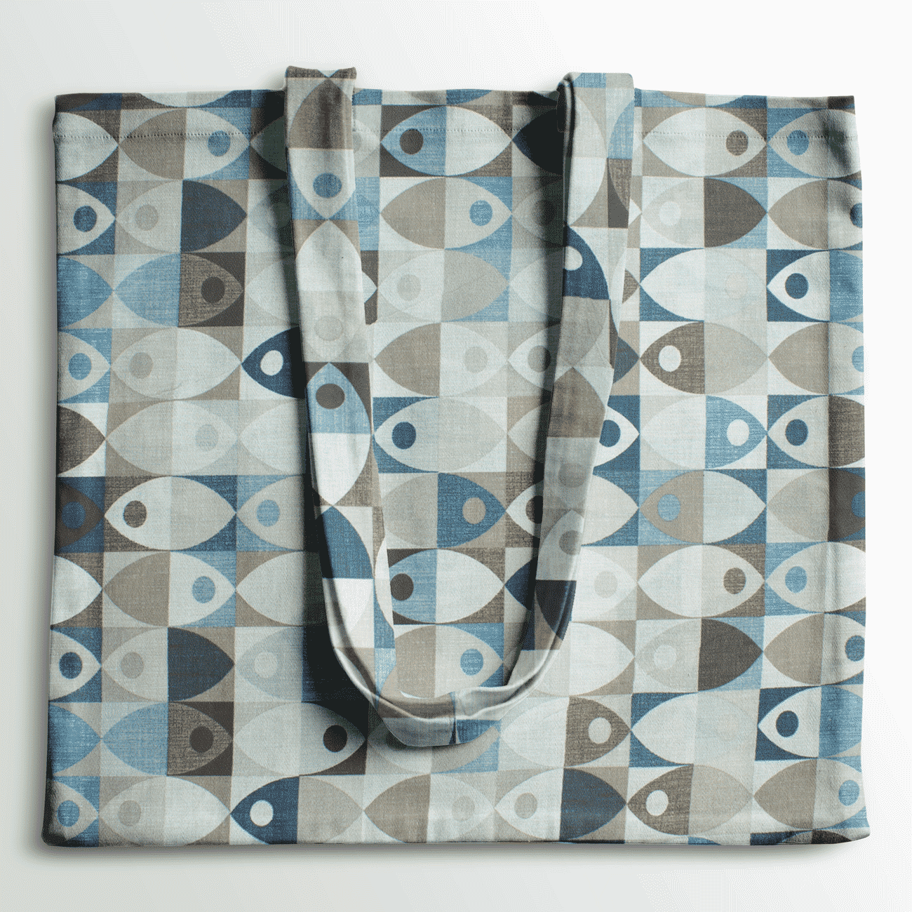 Loneta de decoração - Sardinhas - Azul