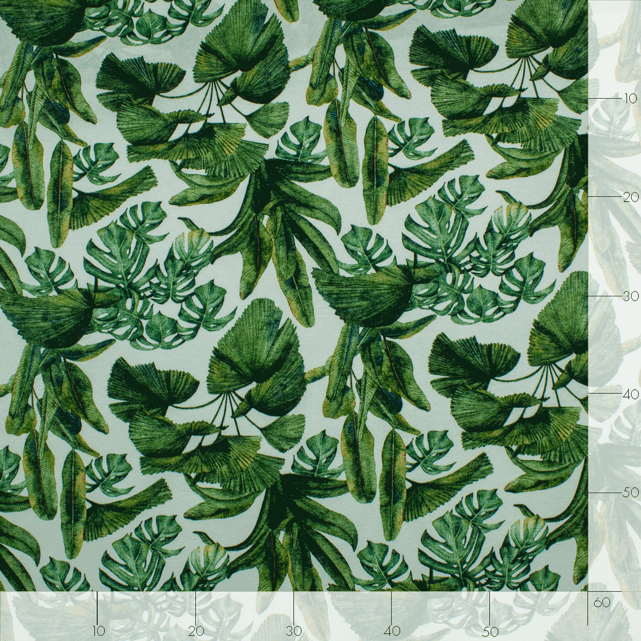 Loneta de decoração - Floral - Verde