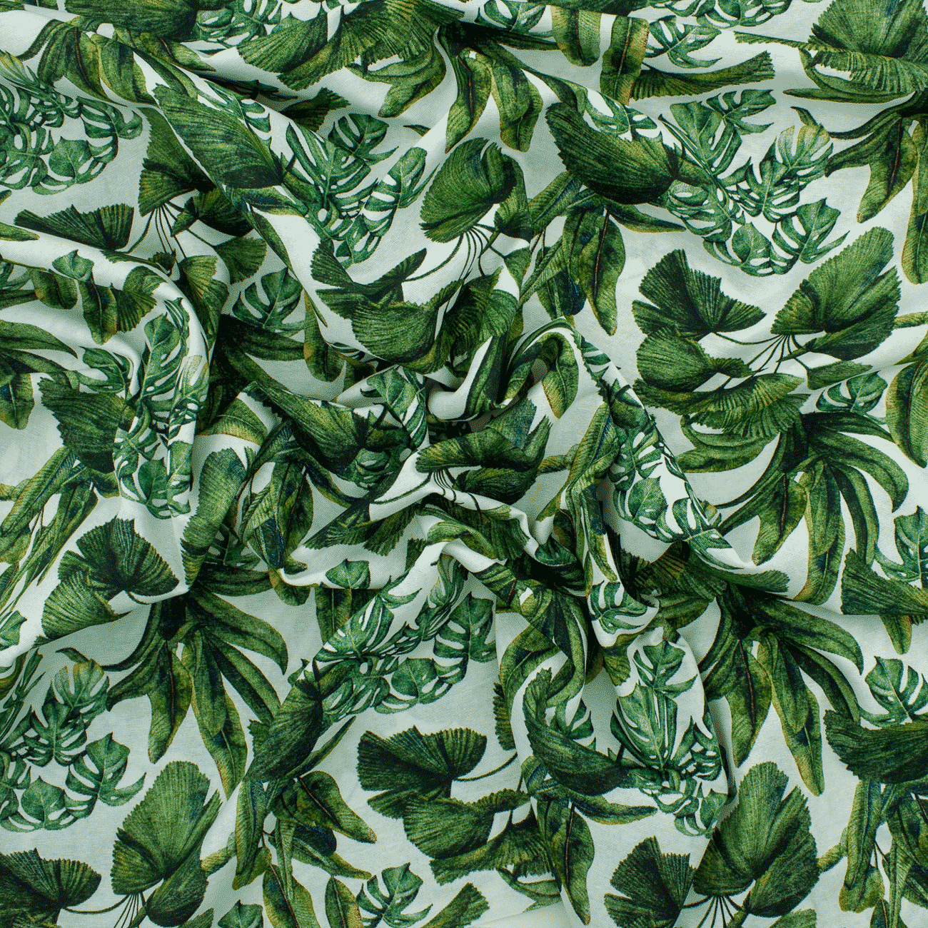 Loneta de decoração - Floral - Verde