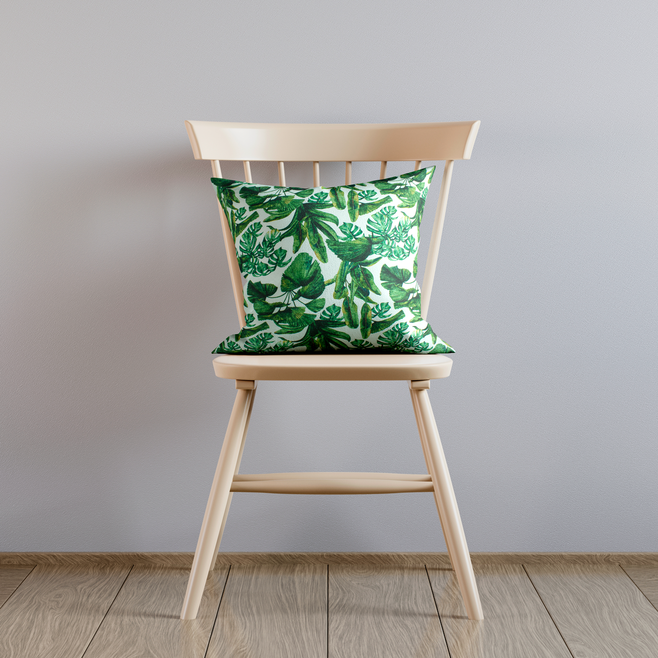 Loneta de decoração - Floral - Verde