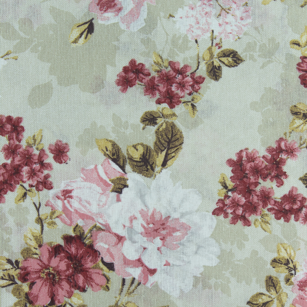 Loneta de decoração - Floral - Rosa