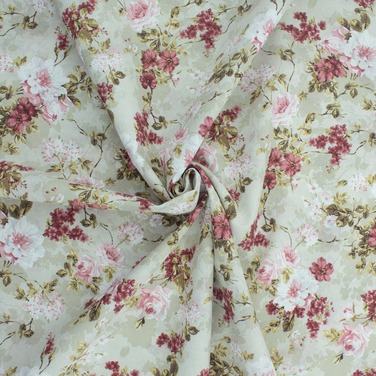 Loneta de decoração - Floral - Rosa