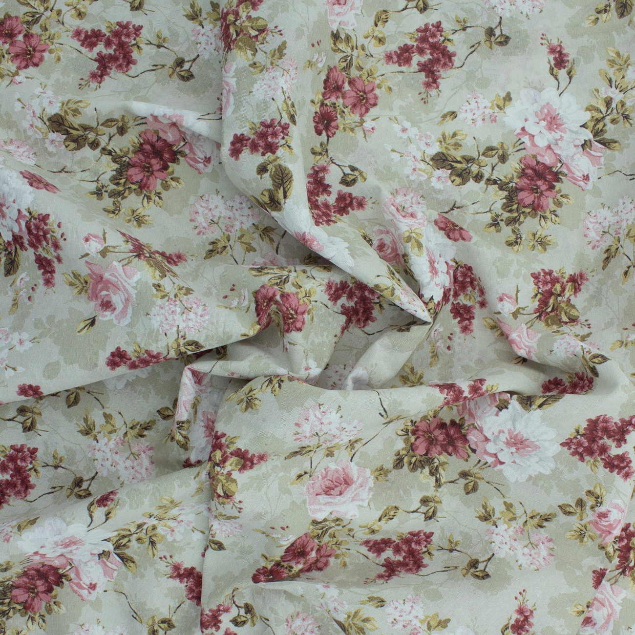 Loneta de decoração - Floral - Rosa