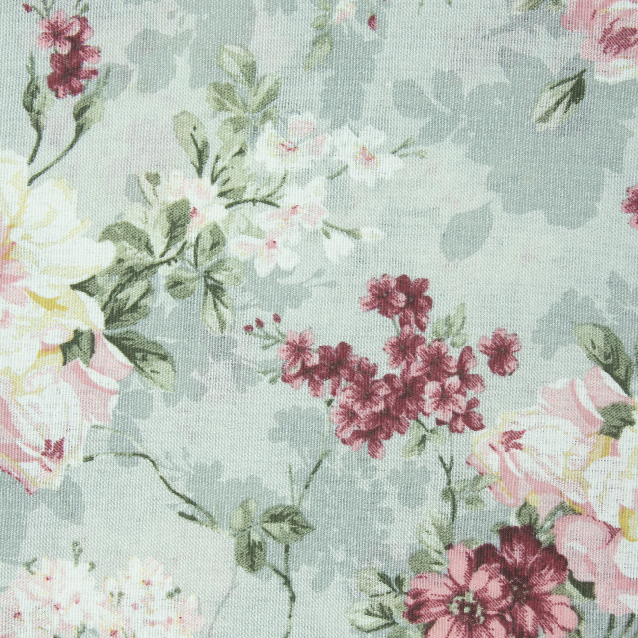 Loneta de decoração - Floral - Cinza