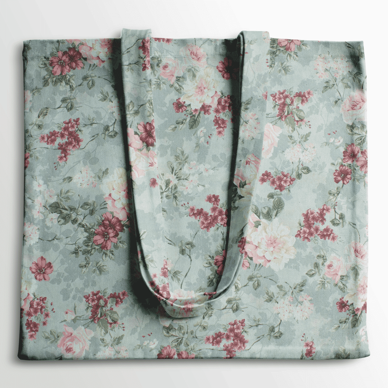 Loneta de decoração - Floral - Cinza