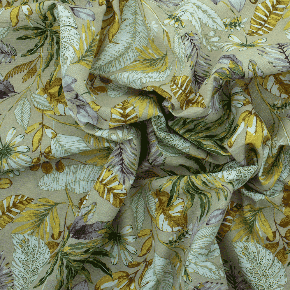 Loneta de decoração - Floral - Rosa