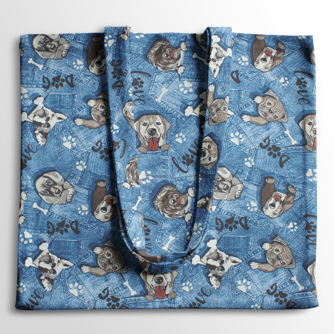 Loneta de decoração - Animal - Azul