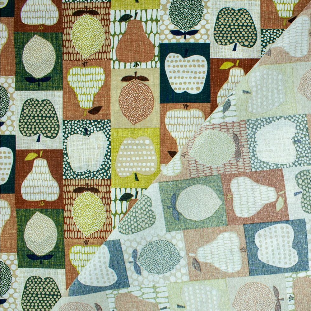 Loneta de decoração - Fruta - Verde