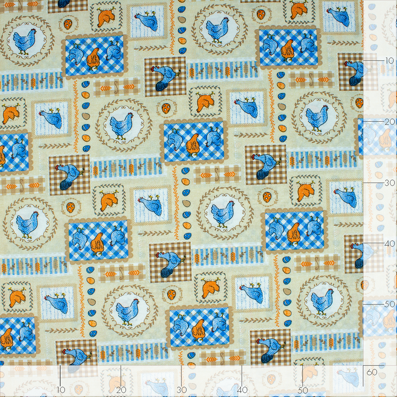 Loneta decorativa - Flor de lis - Rojo