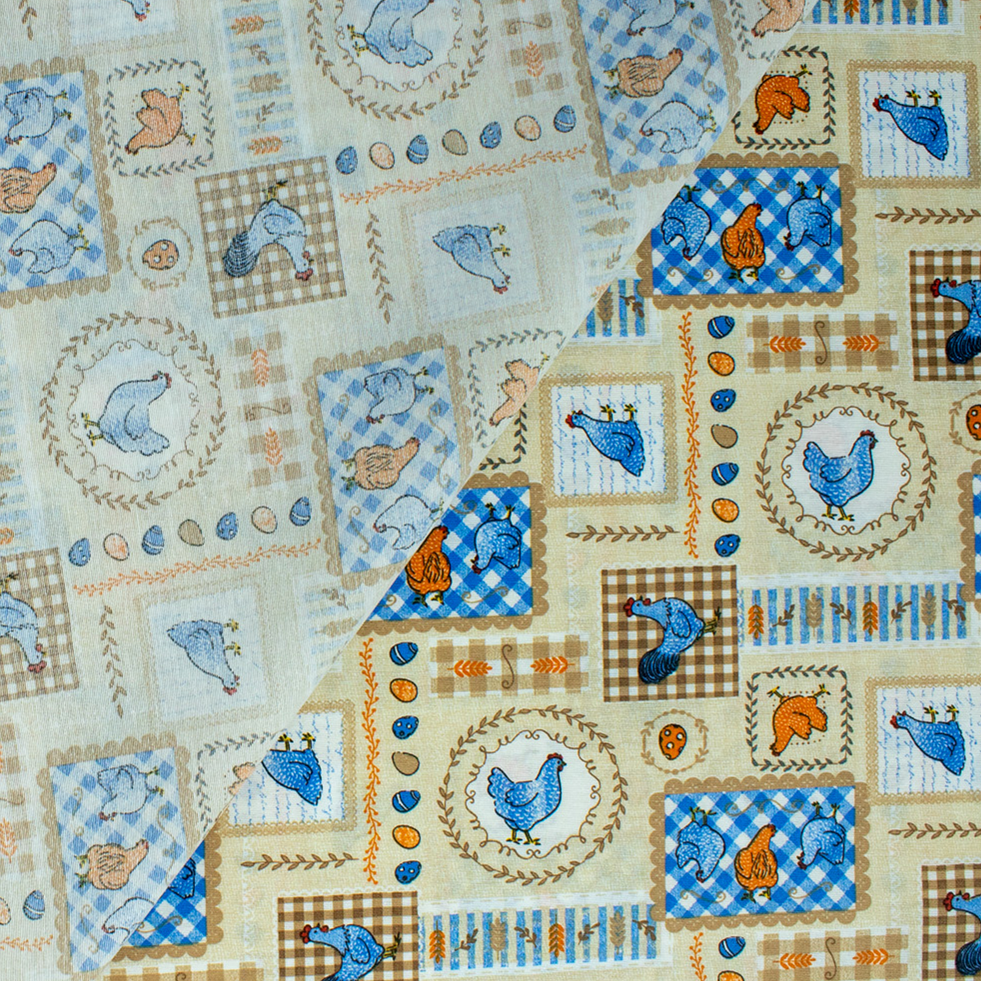 Loneta decorativa - Flor de lis - Rojo