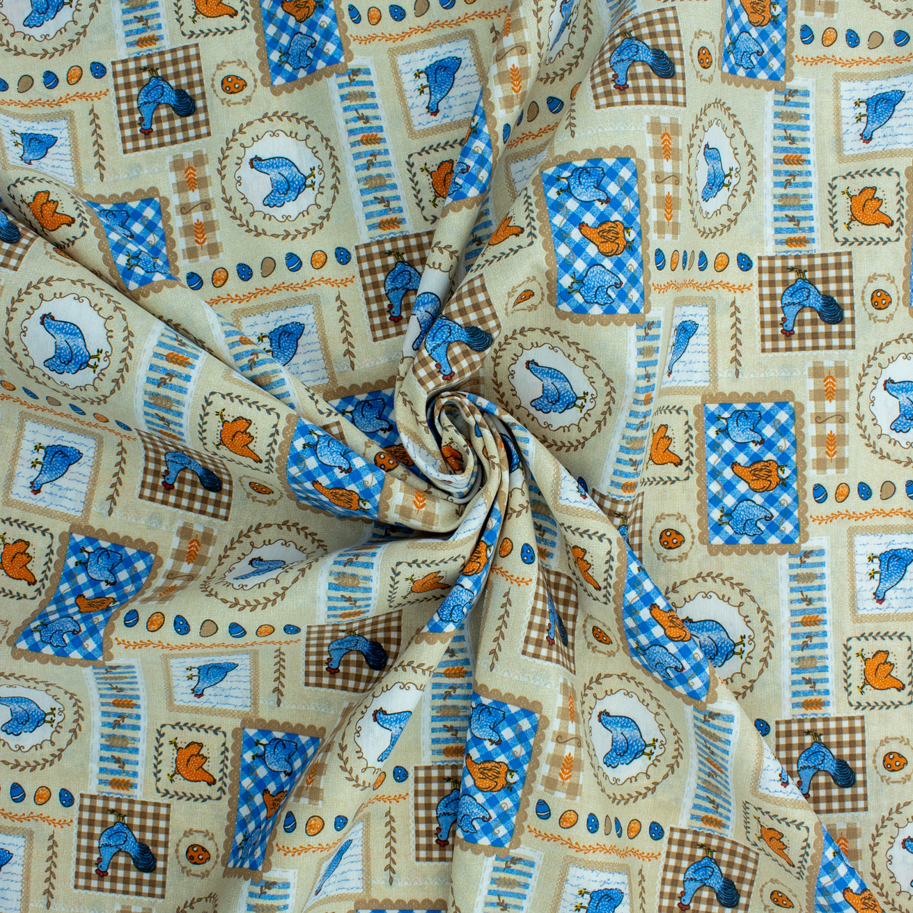 Loneta decorativa - Flor de lis - Rojo