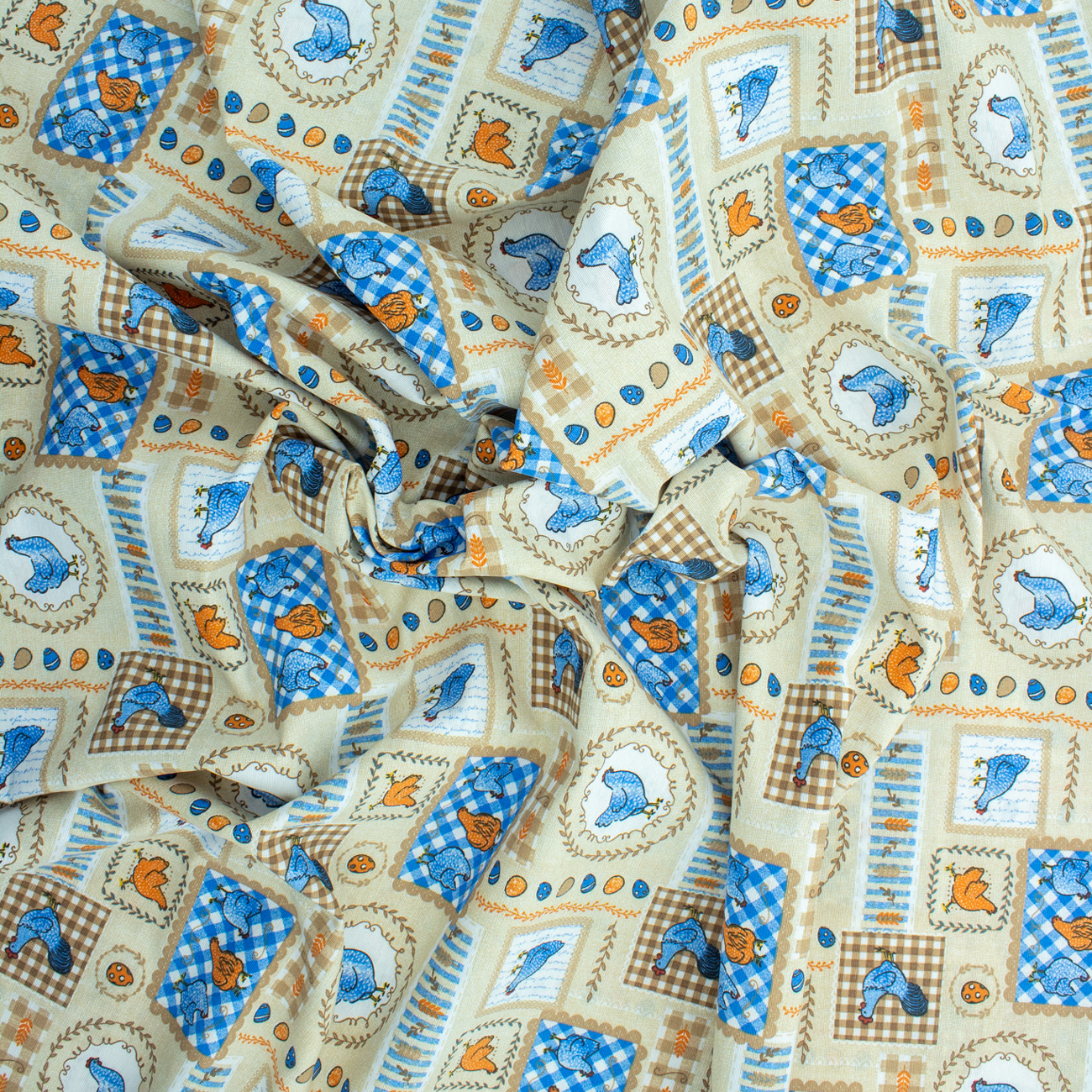 Loneta decorativa - Flor de lis - Rojo