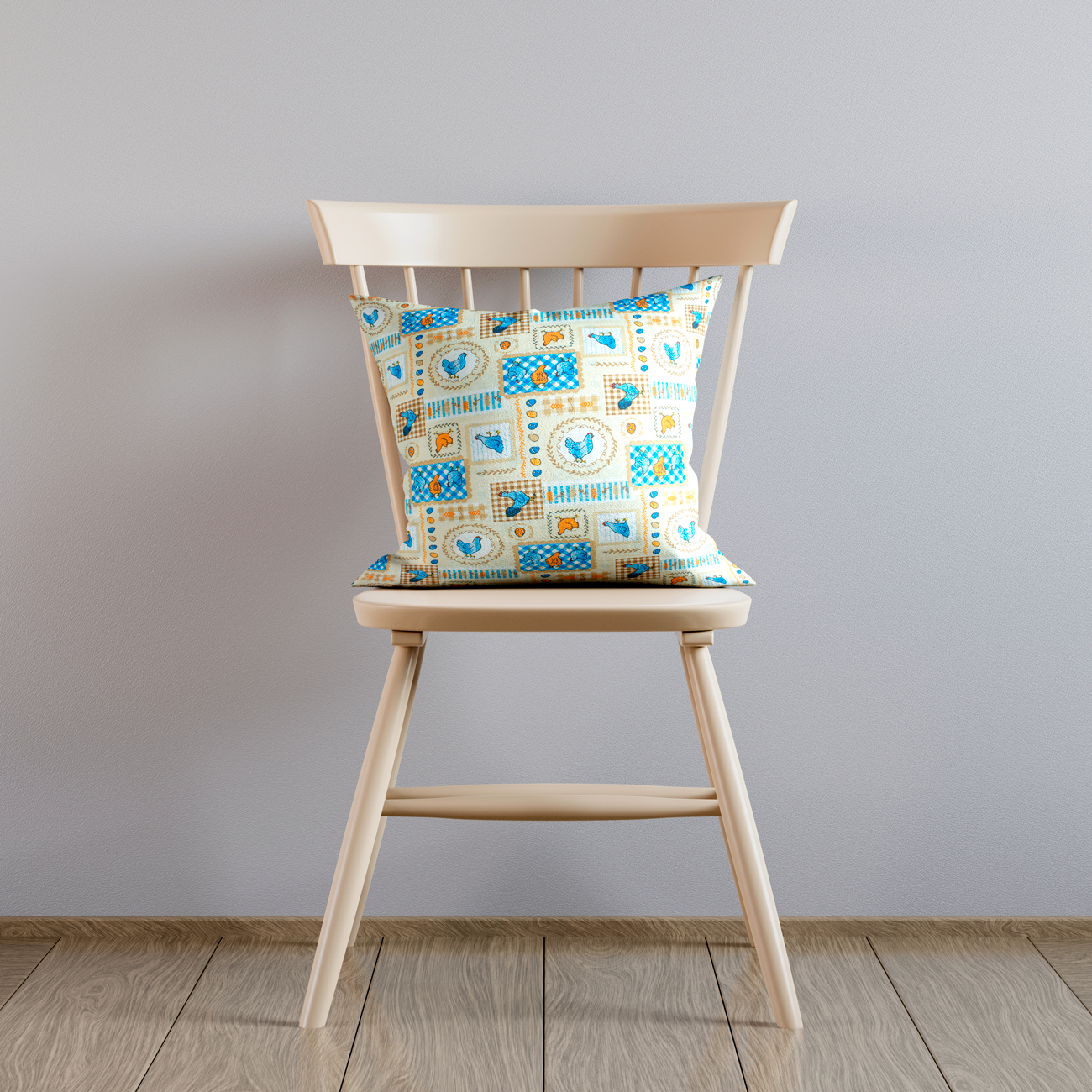 Loneta decorativa - Flor de lis - Rojo