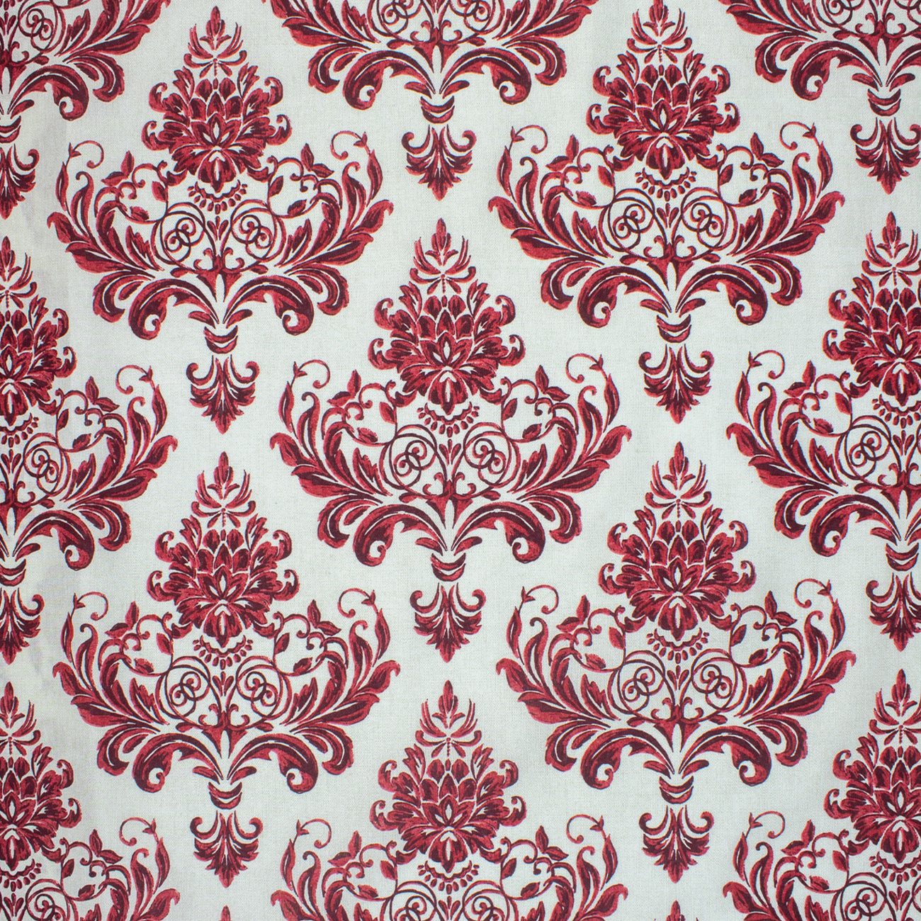 Loneta de decoração - Floral - Vermelho