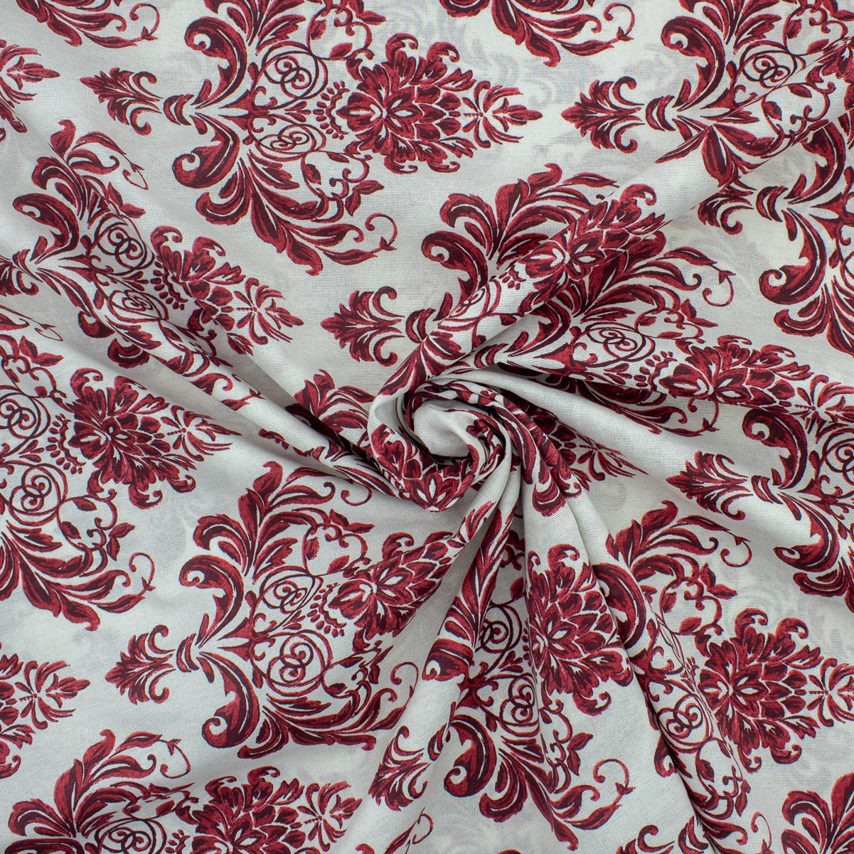 Loneta de decoração - Floral - Vermelho