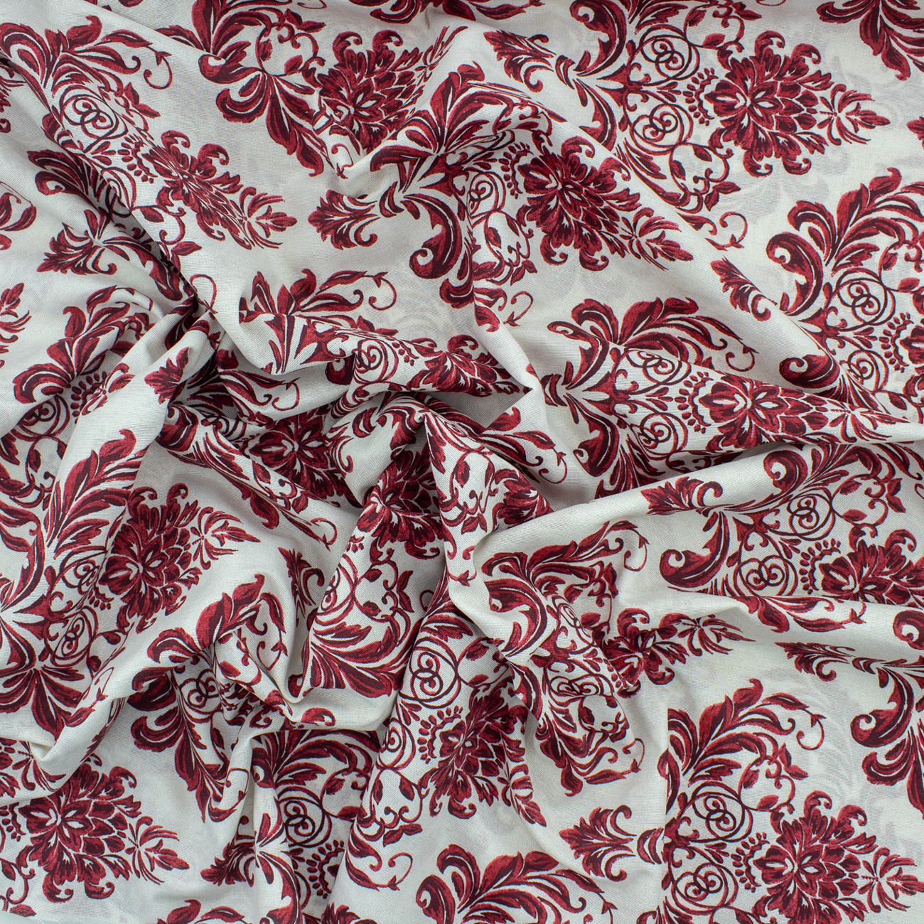 Loneta de decoração - Floral - Vermelho