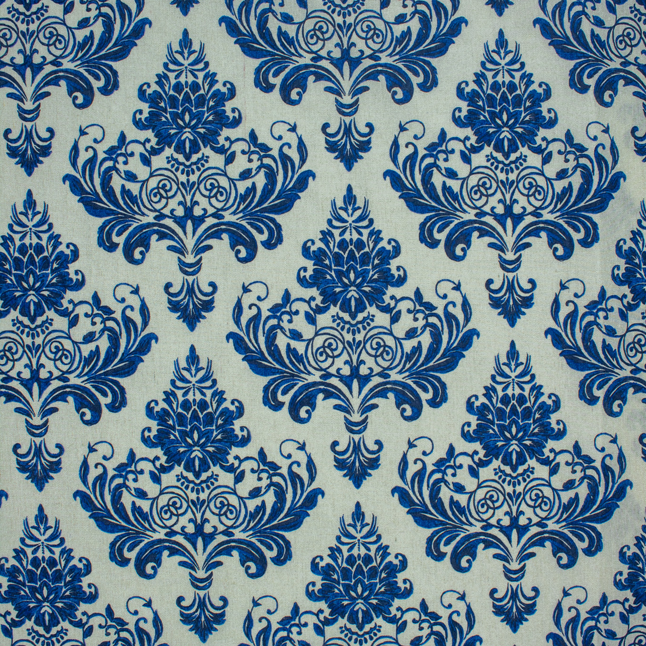 Loneta de decoração - Floral - Azul