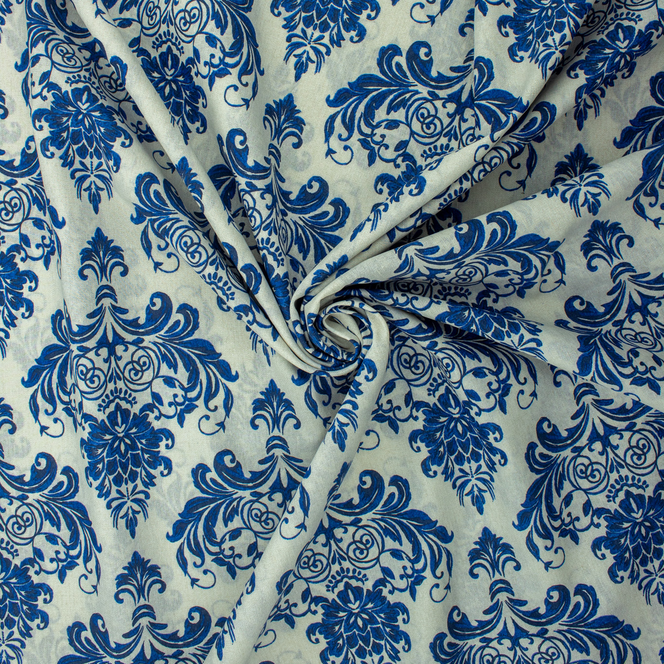 Loneta de decoração - Floral - Azul